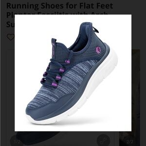 Women's Navy and Purple Athletic Sneakers